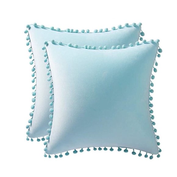 Other - 1 Set Of 2 Velvet Square Throw Pillow Covers NWT
